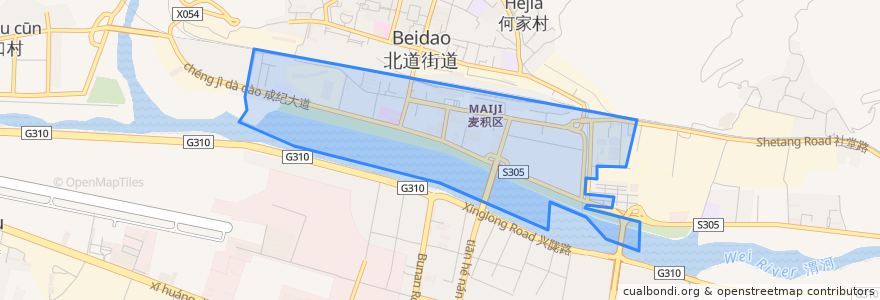 Mapa de ubicacion de 北道埠街道.