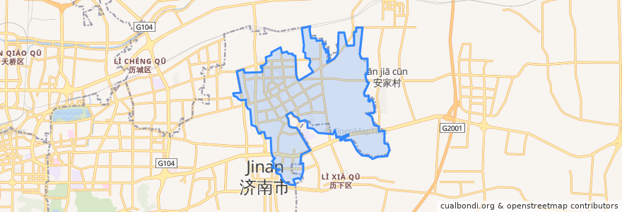 Mapa de ubicacion de 舜华路街道.