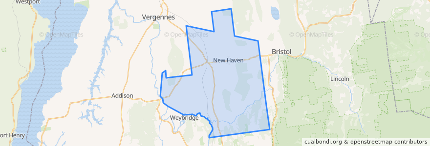 Mapa de ubicacion de New Haven.