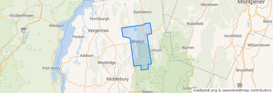 Mapa de ubicacion de Bristol.