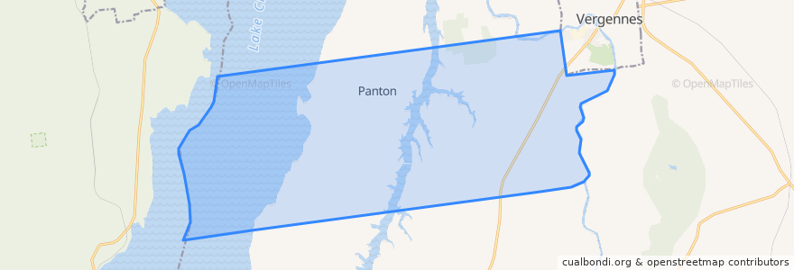 Mapa de ubicacion de Panton.