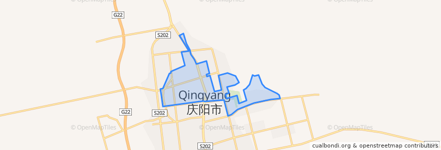 Mapa de ubicacion de 北街街道.