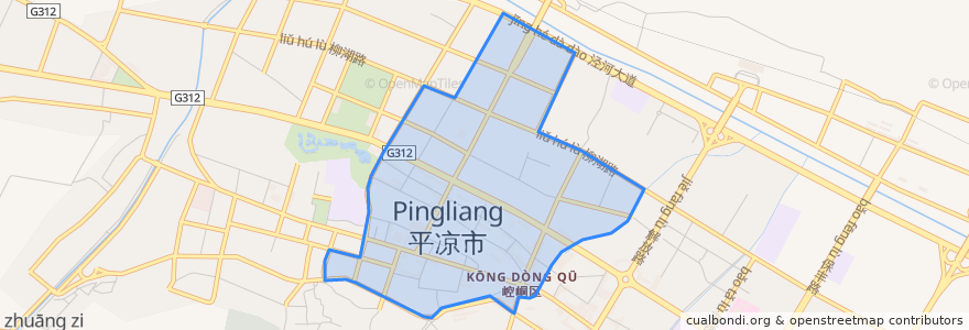 Mapa de ubicacion de 中街街道.