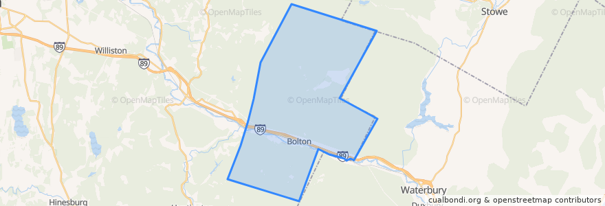 Mapa de ubicacion de Bolton.