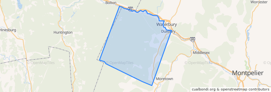 Mapa de ubicacion de Duxbury.