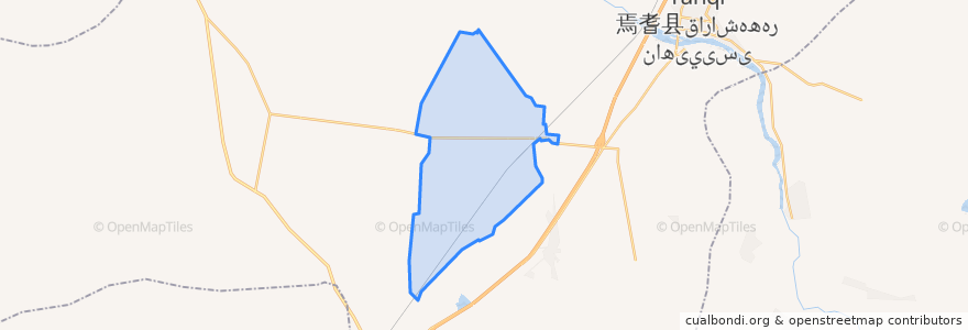 Mapa de ubicacion de 包尔海乡 بورقاي يېزىسى.