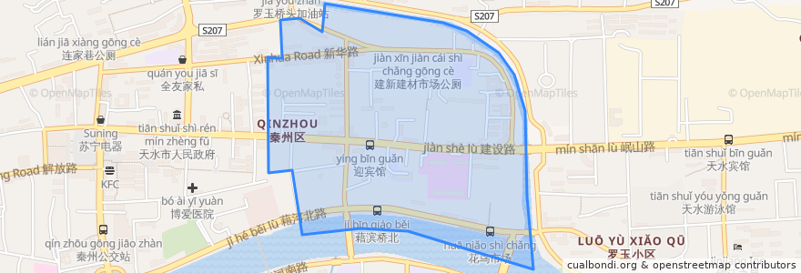 Mapa de ubicacion de 东关街道.