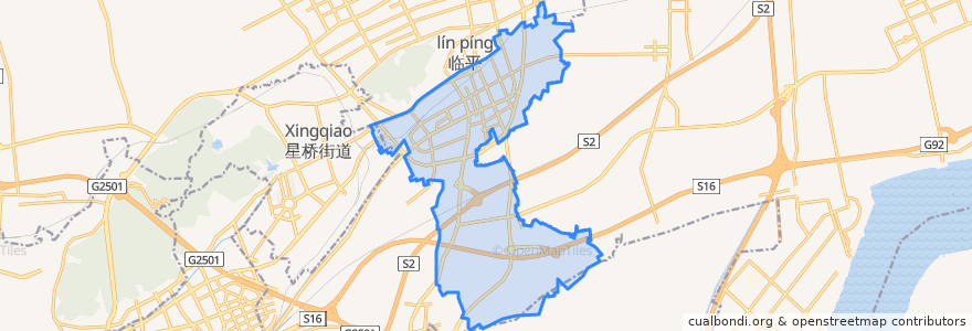 Mapa de ubicacion de 南苑街道.