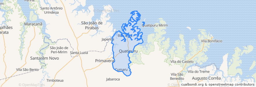 Mapa de ubicacion de Quatipuru.