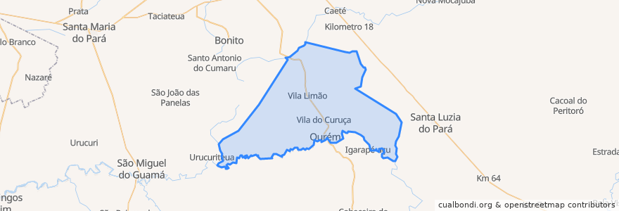 Mapa de ubicacion de Ourém.