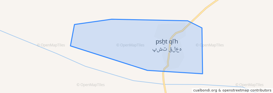 Mapa de ubicacion de پشت قلعه.