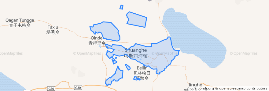 Mapa de ubicacion de 双河市.