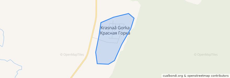 Mapa de ubicacion de Красная Горка.