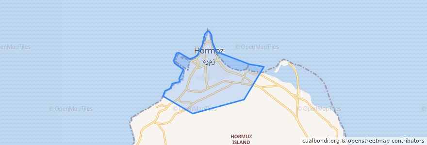 Mapa de ubicacion de شهر هرمز.