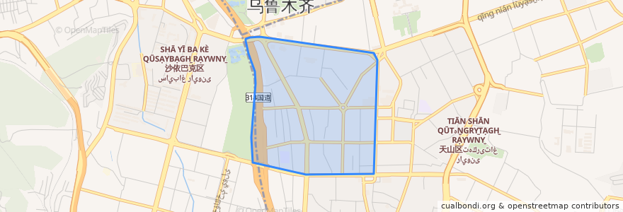 Mapa de ubicacion de 新华北路街道.