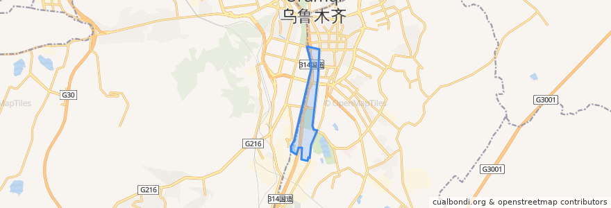 Mapa de ubicacion de 新华南路街道.