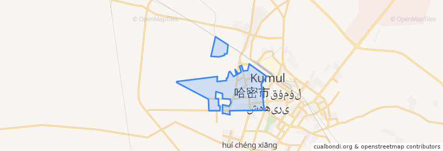 Mapa de ubicacion de 丽园街道 گۈلباغ كوچا باشقارمىسى‎.