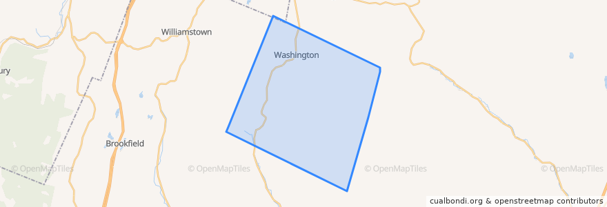 Mapa de ubicacion de Washington.