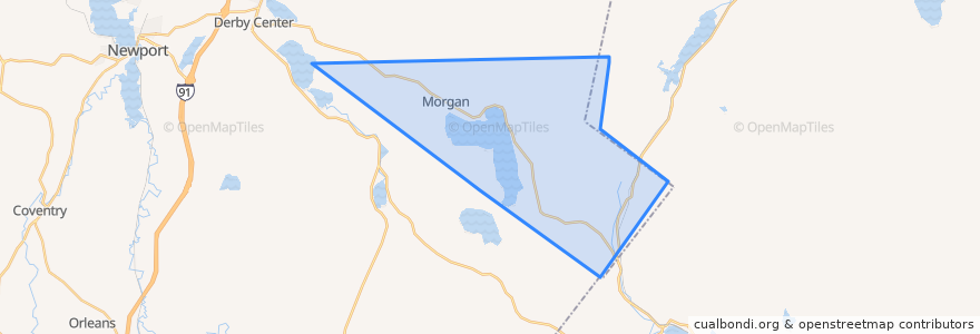 Mapa de ubicacion de Morgan.