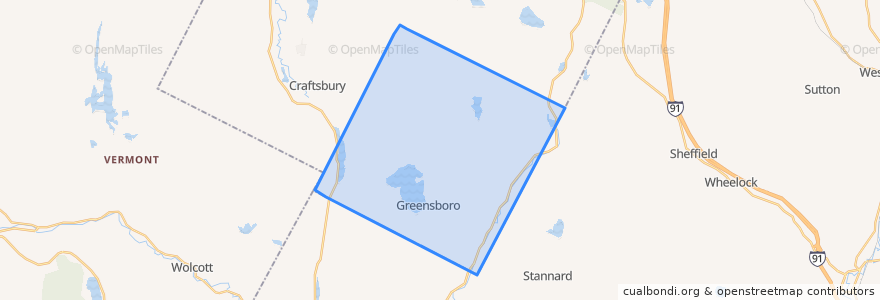 Mapa de ubicacion de Greensboro.