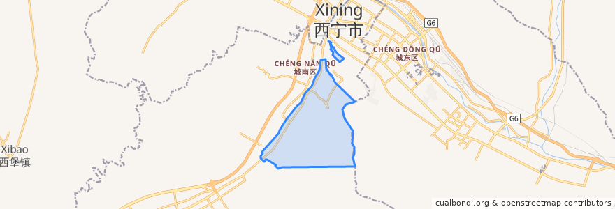 Mapa de ubicacion de 南川东路街道.