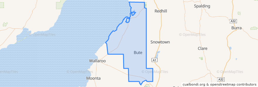 Mapa de ubicacion de Barunga West Council.