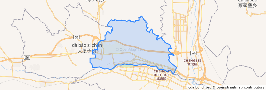 Mapa de ubicacion de 马坊街道.