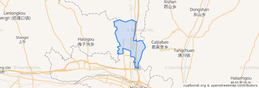 Mapa de ubicacion de 廿里铺镇.