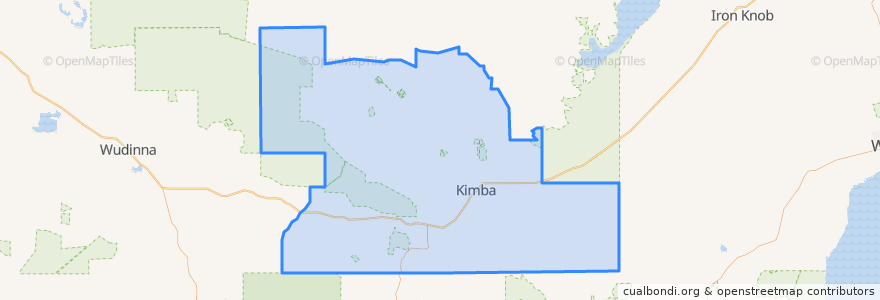 Mapa de ubicacion de The District Council of Kimba.