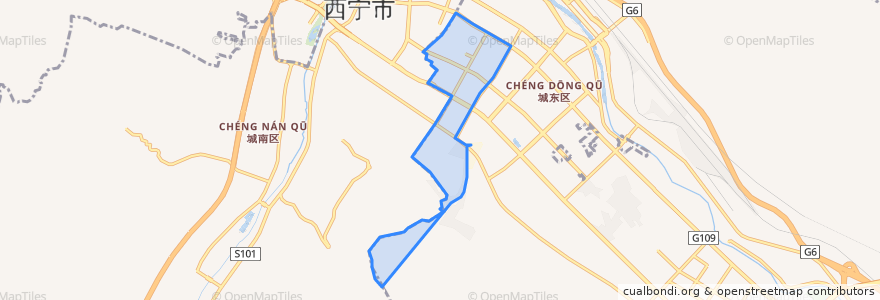 Mapa de ubicacion de 清真巷街道.