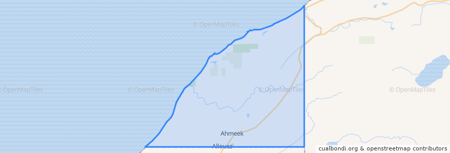 Mapa de ubicacion de Allouez Township.