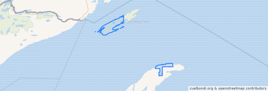 Mapa de ubicacion de Eagle Harbor Township.