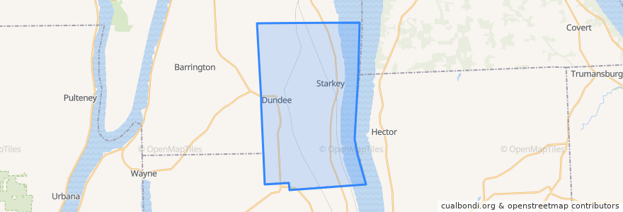 Mapa de ubicacion de Starkey Town.
