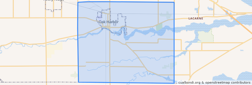 Mapa de ubicacion de Salem Township.