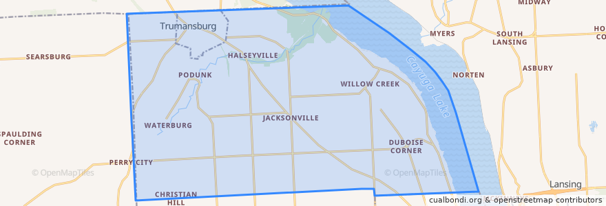 Mapa de ubicacion de Ulysses Town.