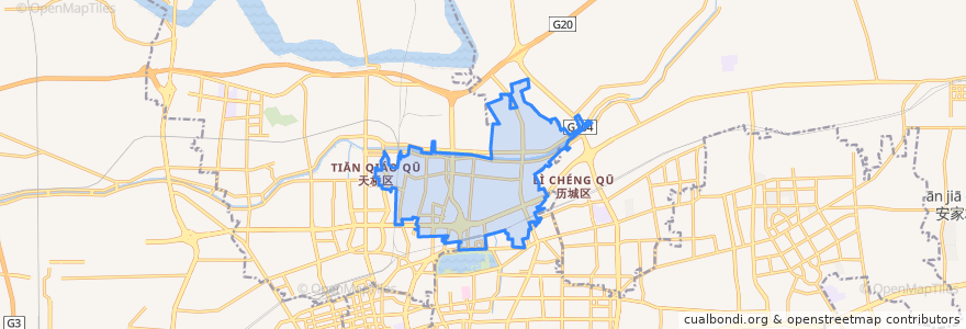 Mapa de ubicacion de 北园街道.