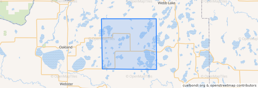 Mapa de ubicacion de Town of Jackson.