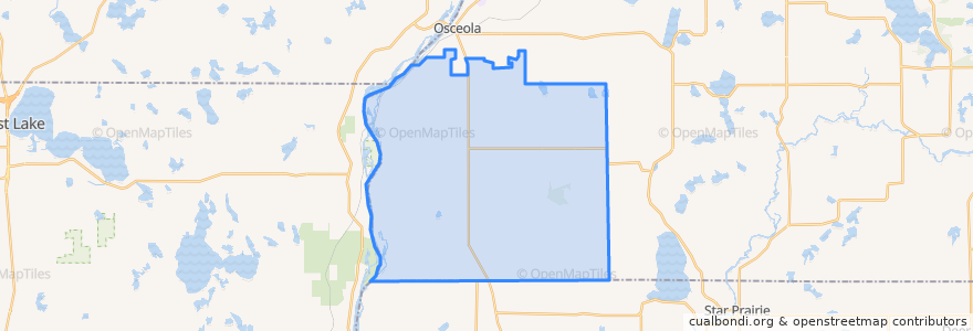 Mapa de ubicacion de Town of Farmington.