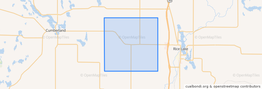 Mapa de ubicacion de Town of Stanfold.