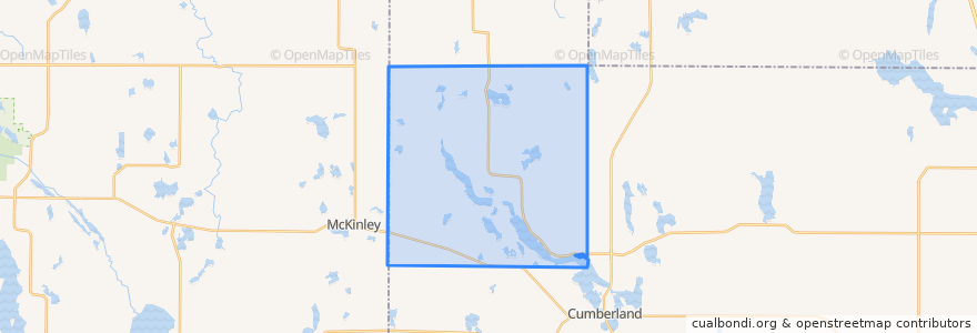 Mapa de ubicacion de Town of Maple Plain.