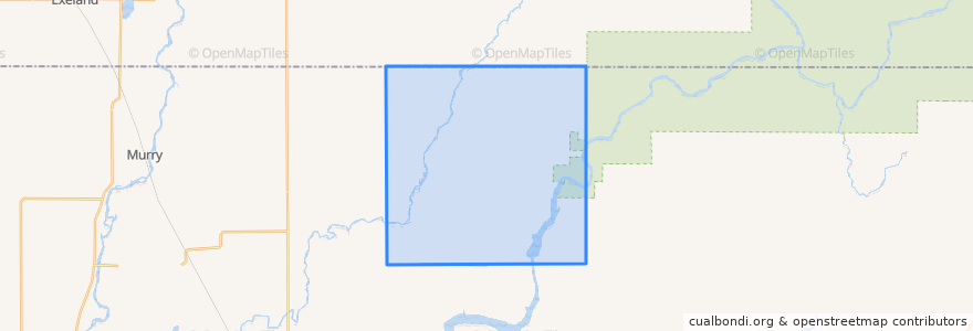 Mapa de ubicacion de Town of Big Falls.