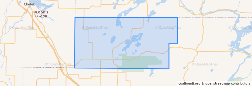 Mapa de ubicacion de Town of Sampson.