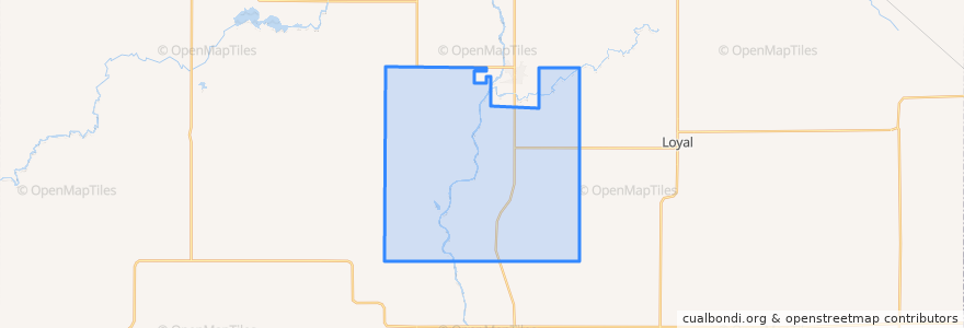 Mapa de ubicacion de Town of Eaton.