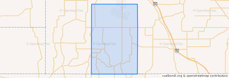 Mapa de ubicacion de Town of Pleasant Valley.