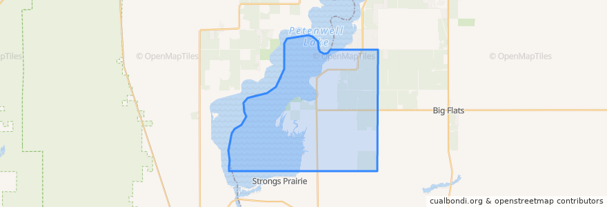 Mapa de ubicacion de Town of Monroe.