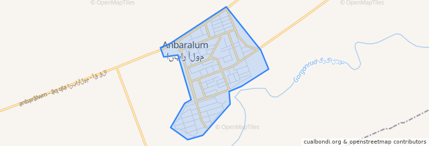 Mapa de ubicacion de انبارالوم.