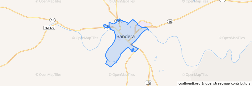 Mapa de ubicacion de Bandera.