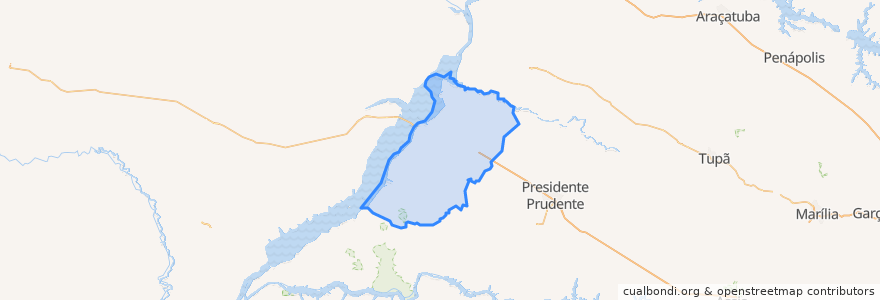 Mapa de ubicacion de Região Imediata de Presidente Epitácio-Presidente Venceslau.