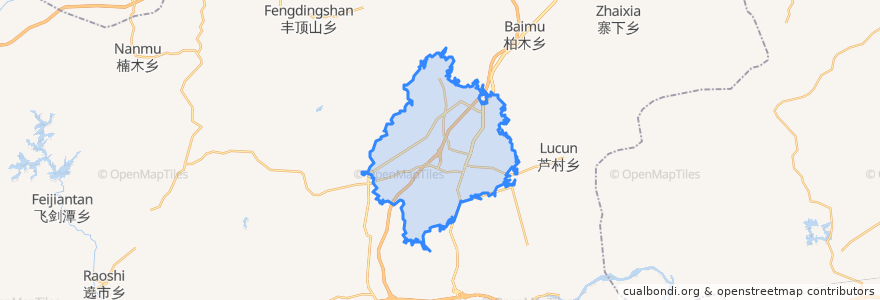 Mapa de ubicacion de Sanyang.