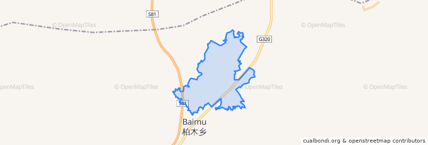 Mapa de ubicacion de 西岭布果园场.